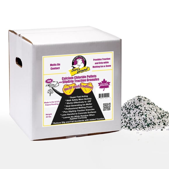 Ice Melt Pellets BareGround CCPSG-40, cloruro de calcio, 18 kg