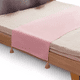 thumbnail image 2 of Piecera para cama 2 plaza - king en lino pompones 70x210 cm color rosa, 2 of 3