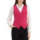 thumbnail image 1 of INSPIRE CHIC Chaleco de Traje de Terciopelo para Mujer Retro Sin Mangas Steampunk Blazer Chaleco Elegante XS Rosa Fucsia, 1 of 6