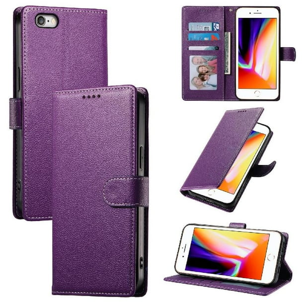 Funda Para Iphone 7 Plus/8 Plus – Cuero Premium, 3 Ranuras Para Tarjetas, Protección Contra Impactos