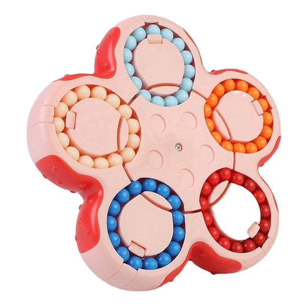 Frijol Cubo Giratorio Juguete Novedad Rompecabezas Para Año Nuevo Regalo Fiesta Favor Cumpleaños Rosa
