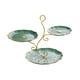 thumbnail image 4 of Soporte Para Cupcakes De 3 Niveles, Plato De Frutas Secas Para Banquetes De Fiesta, Comedor, Verde Y Dorado, 4 of 5