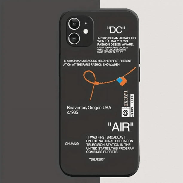 Sleek & Stylish Sneaker Phone Cases for iPhone 14, 13, 12, 11, XR, X, XS, 7 Plus - Choose White or Black Label!