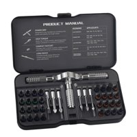 Magideal - Diy 40 En 1 Atracción Destornillador Conjunto De Muebles De Múltiples Muebles De Múltiples Proyectos De Bricolaje Premium Kit De Llave De Trinquete De