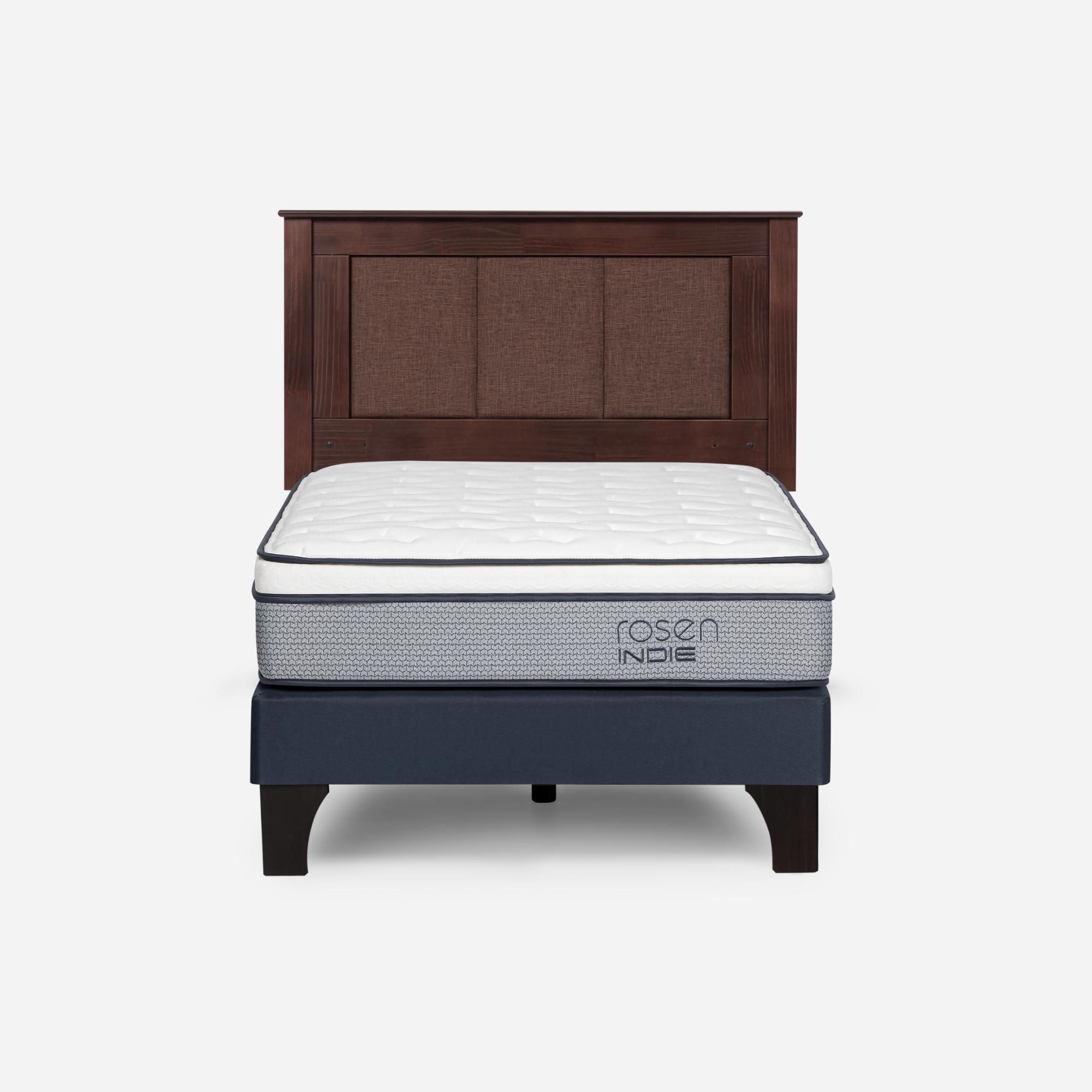Rosen - Cama Europea Indie 1.5 Plaza Base Normal