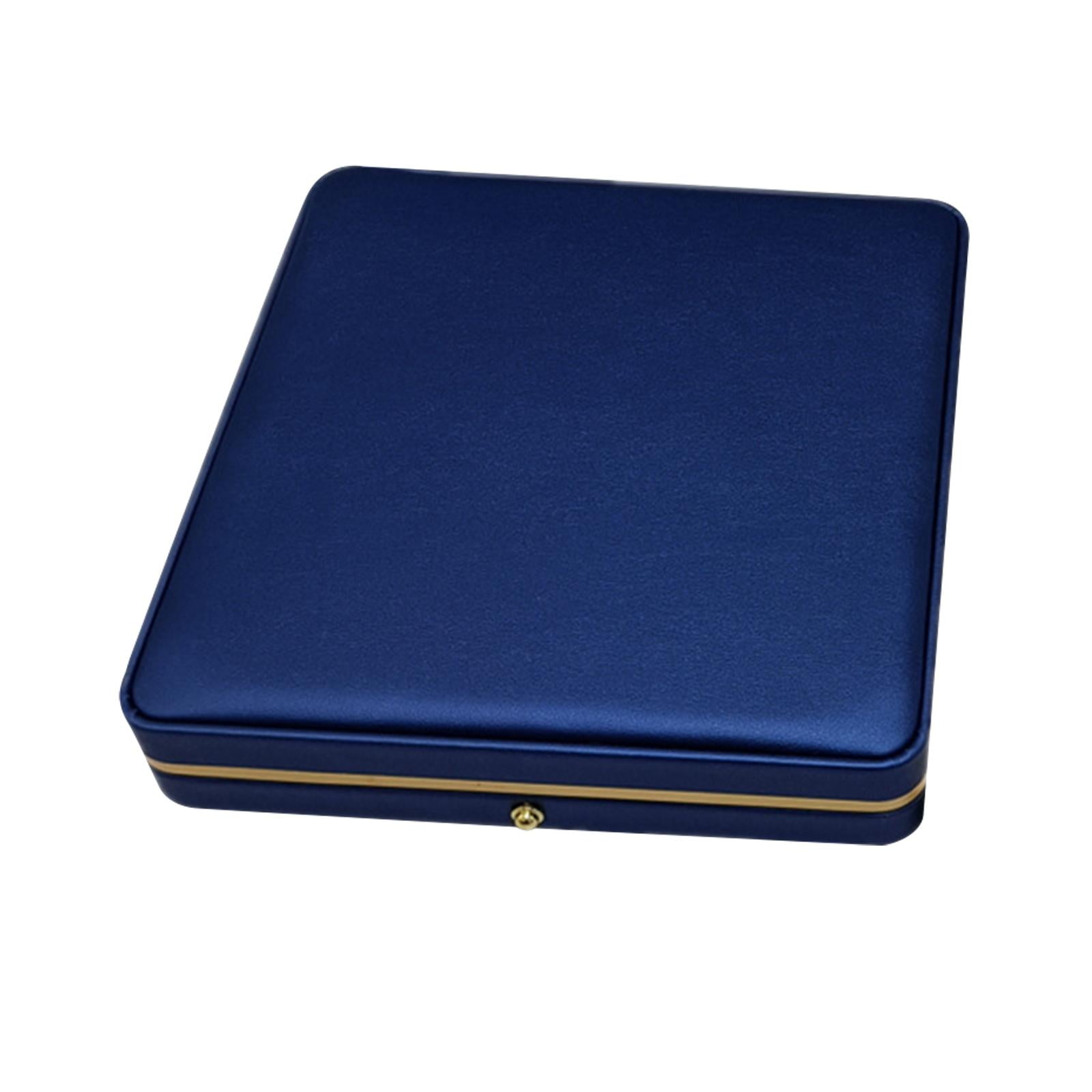 Magideal - Caja De Regalo Para Collar Con Colgante, Soporte Elegante Para Joyería, Estuche De Exposición Para Collar, Organizador De Joyería Decorativo Para Muje Azul