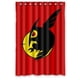 thumbnail image 1 of Cortina de ducha con diseño de logotipo de Akame Ga Kill Nightraid, juego de cortinas de baño con ganchos, tamaño 48 x 72 pulgadas, 1 of 3