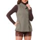 thumbnail image 4 of INSPIRE CHIC Abrigo de Invierno para Mujer con Capa, Cuello con Solapa, Abotonado, Manga con Abertura, Elegante Capa para Oficina, Talla XL, Marrón, 4 of 6