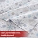thumbnail image 3 of Sábanas navideñas CAROMIO de franela de algodón King Blue, 3 of 7