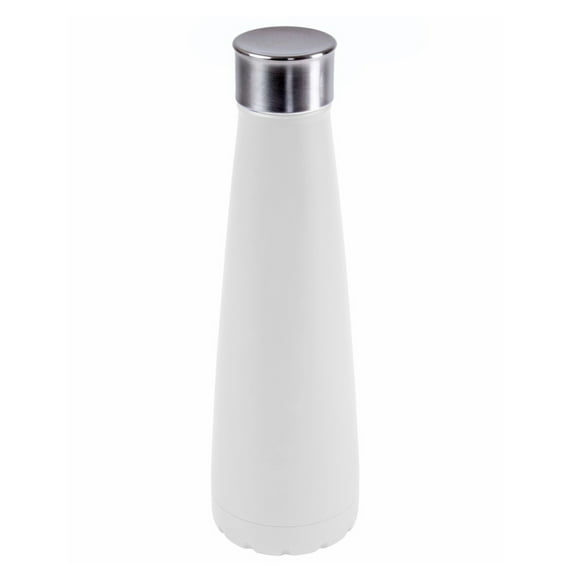 Botella térmica de acero inoxidable blanco