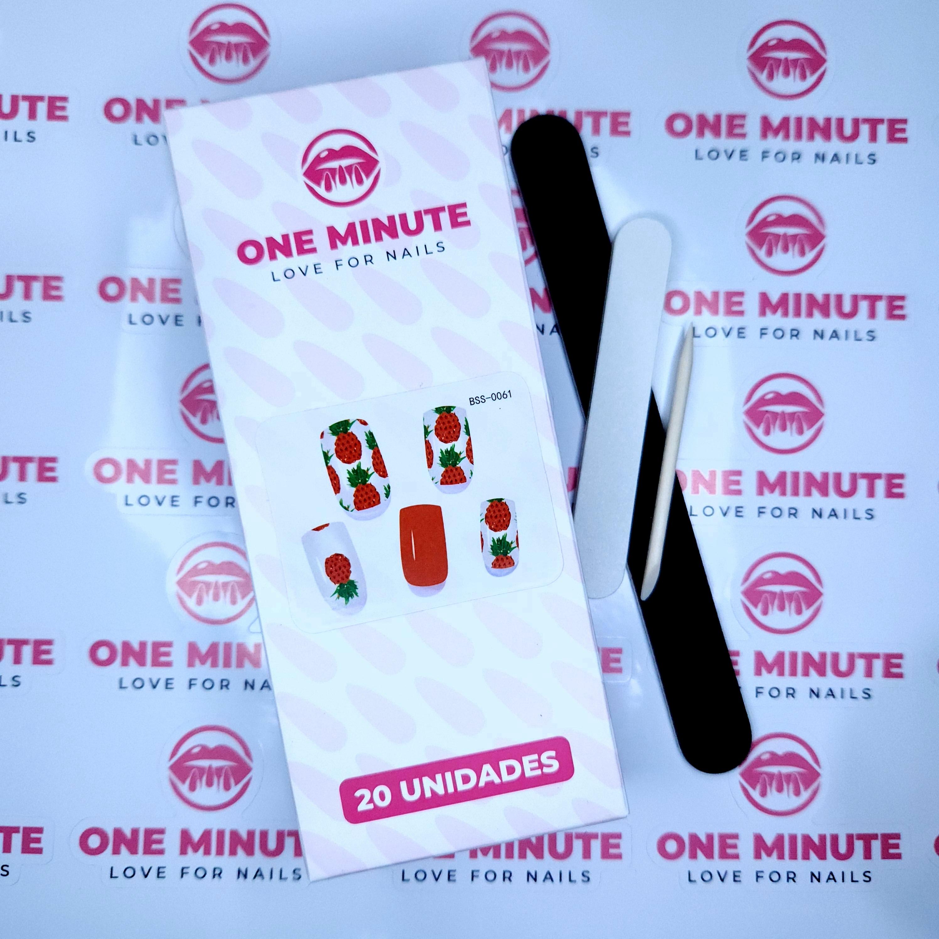 One Minute - Uñas Gel Semicuradas Diseño 061