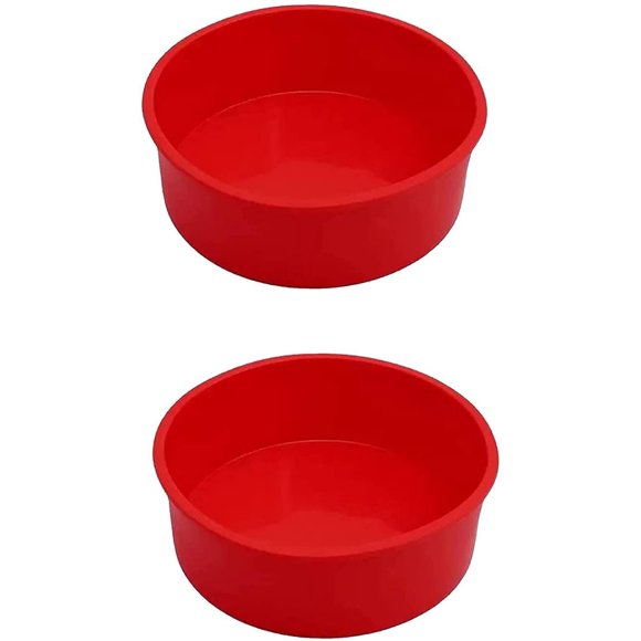 Molde para pastel REECAGO de 15 cm (2 unidades) de silicona rojo