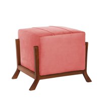 Latam Home - Pouf Marsella Tela Velvet Palo Rosa