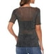 thumbnail image 3 of Camiseta  Malla con Brillo, negro, 3 of 4