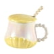 thumbnail image 2 of Taza De Té Creativa De Cerámica Con Tapa Para Adultos, Taza De Café Para Té, Leche, Agua, Color Amarillo, 2 of 3