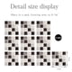 thumbnail image 2 of 30 piezas de azulejos de mosaico autoadhesivos para pared de baño, despegables y pegables, 10 x 10 cm, 2 of 6