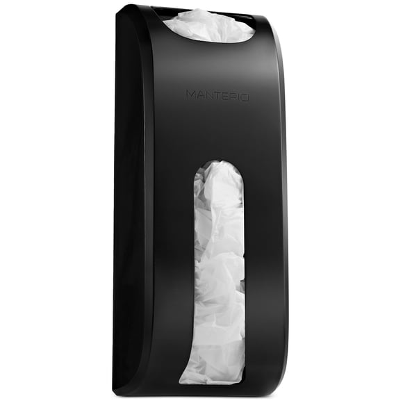Soporte para bolsas de plástico Manterio Durable Wall Mount Black