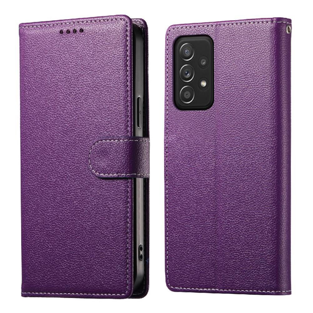 Funda Para Foxdock Samsung Galaxy A52 5g/a52s– Cuero Premium, 3 Ranuras Para Tarjetas, Protección Contra Impactos
