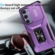 thumbnail image 5 of Funda Armada para Samsung Galaxy S24 FE con Tapa Deslizante y Soporte Magnético Giratorio Morado, 5 of 5