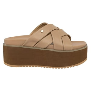 Sandalia Plataforma Kaira Beige Alquimia