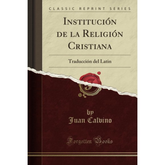 Libro Libros olvidados Institución de la Religión Cristiana