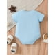thumbnail image 3 of Newborn Infant Short Sleeve Romper "IF MY MOM SAYS NO" Graphic Crew Neck Bodysuit Onesies For Baby Girls And Boys Toddler Summer Clothes, 3 of 5