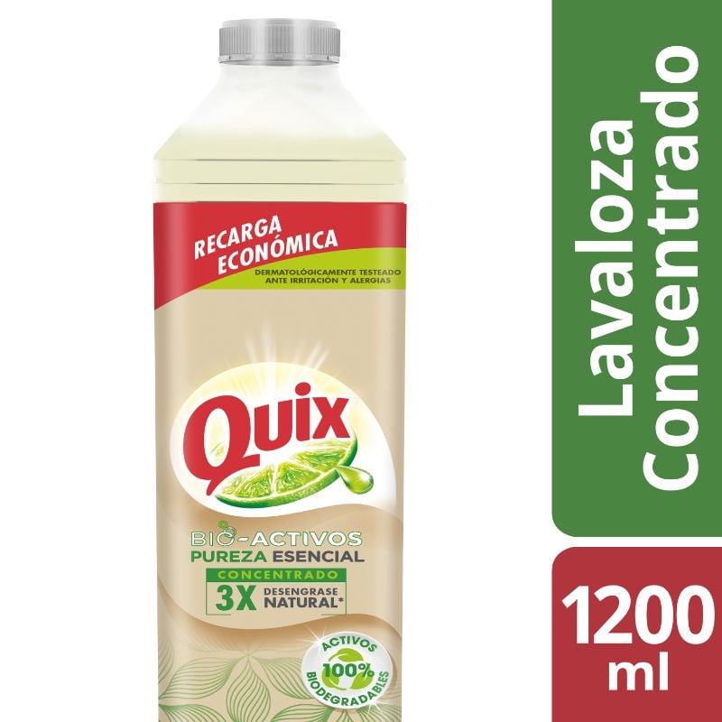 Lavalozas Pureza Esencial Con Bio Activos Concentrado 1,2 L Quix