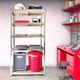 thumbnail image 4 of Estante Metalico 180cm X 90cm X 40cm Organizador Plateado De 5 Niveles Facil Ensamblado Multiuso Escritorio Madera Mdf Alta Calidad Repisas Estanterias Organizadoras, 4 of 8