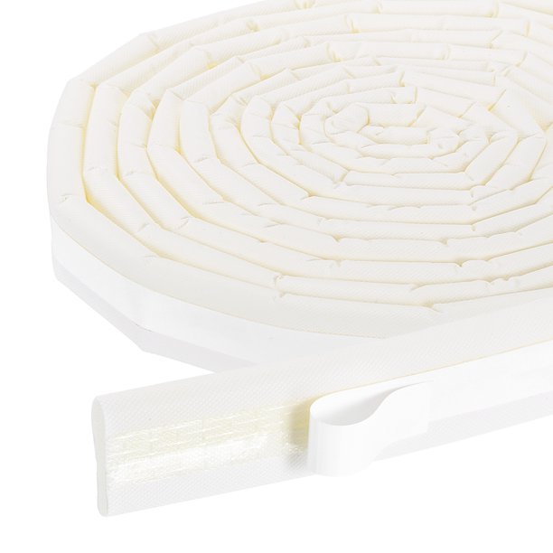 Uxcell 2 piezas de sello de puerta de tira de clima, cinta selladora de ventana de cuña de espuma de PU autoadhesiva de 9.8 ft