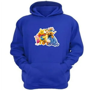 Genérico - Polerón Canguro Osito Come Miel Azul Talla L Unisex