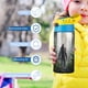 thumbnail image 5 of Pie Grande Botella de Agua con Tapa Pop Top de Un Toque, Acero Inoxidable, a Prueba de Fugas, para Deportes, Botella Infantil azul 12 oz, 5 of 6