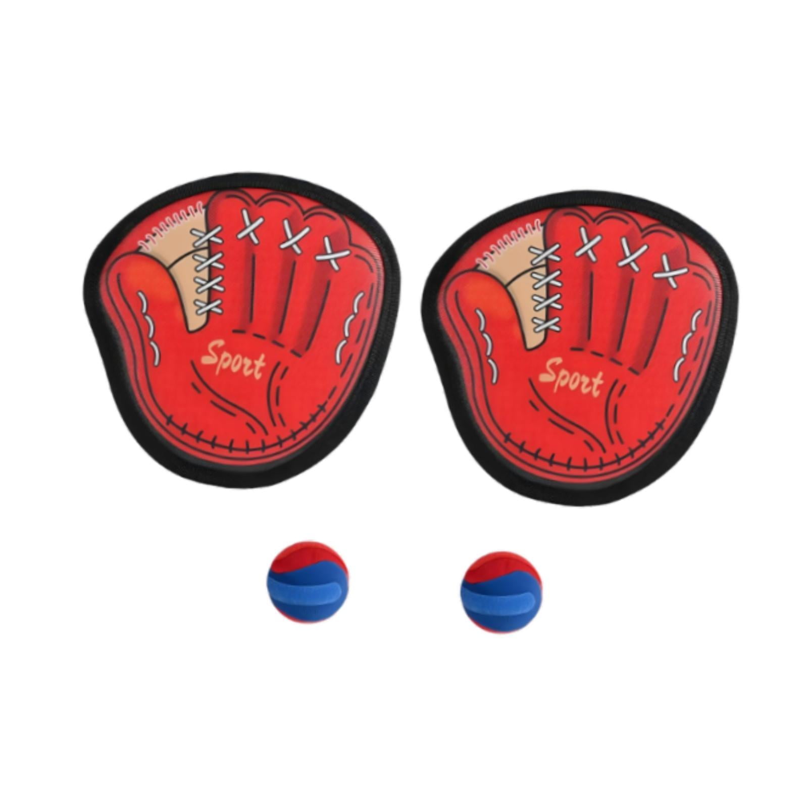 Magideal - Juego De Lanzar Y Atrapar Pelotas, 2 Bates, 2 Pelotas, Entrenamiento De Béisbol Para Jardín De Infantes, Interacción Entre Padres E Hijos, Juguete Par