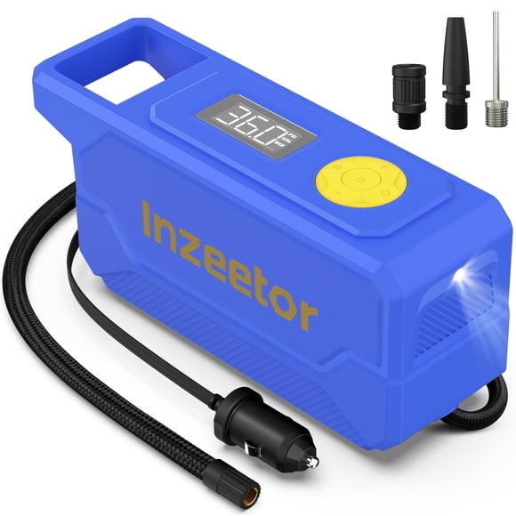 Inflador De Neumáticos 150 Psi 12v Con Apagado Automático Y Led