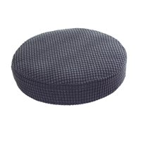 Bothyi - Funda Elástica Para Taburete Fibra De Poliéster Lavable Redonda Para Silla Elevadora Inicio Gris Oscuro