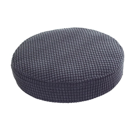 Bothyi - Funda Elástica Para Taburete Fibra De Poliéster Lavable Redonda Para Silla Elevadora Inicio Gris Oscuro