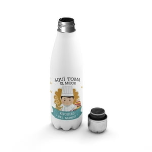 Creango - Botella Agua Termica Aqui Toma El Mejor Repostero De Acero Inoxidable