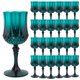 thumbnail image 1 of Copas de vino de plástico LEYIQU, 24 unidades, 17 x 7 cm, 210 ml, color verde, 1 of 6