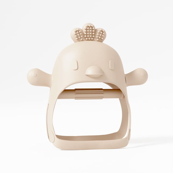 Mordedor De Muñeca Wearable Para Bebé De Silicona Beige