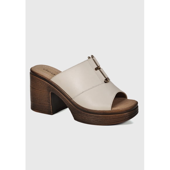 Sandalia Cuero Wilany Beige