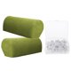 thumbnail image 2 of 1 par de fundas de reposabrazos de sofá de franela con 100 piezas de cama falda prendedores verde, 2 of 5