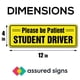 thumbnail image 2 of Pegatinas de estudiante conductor con señales aseguradas para ventanillas de coche, paquete de 3, 2 of 8