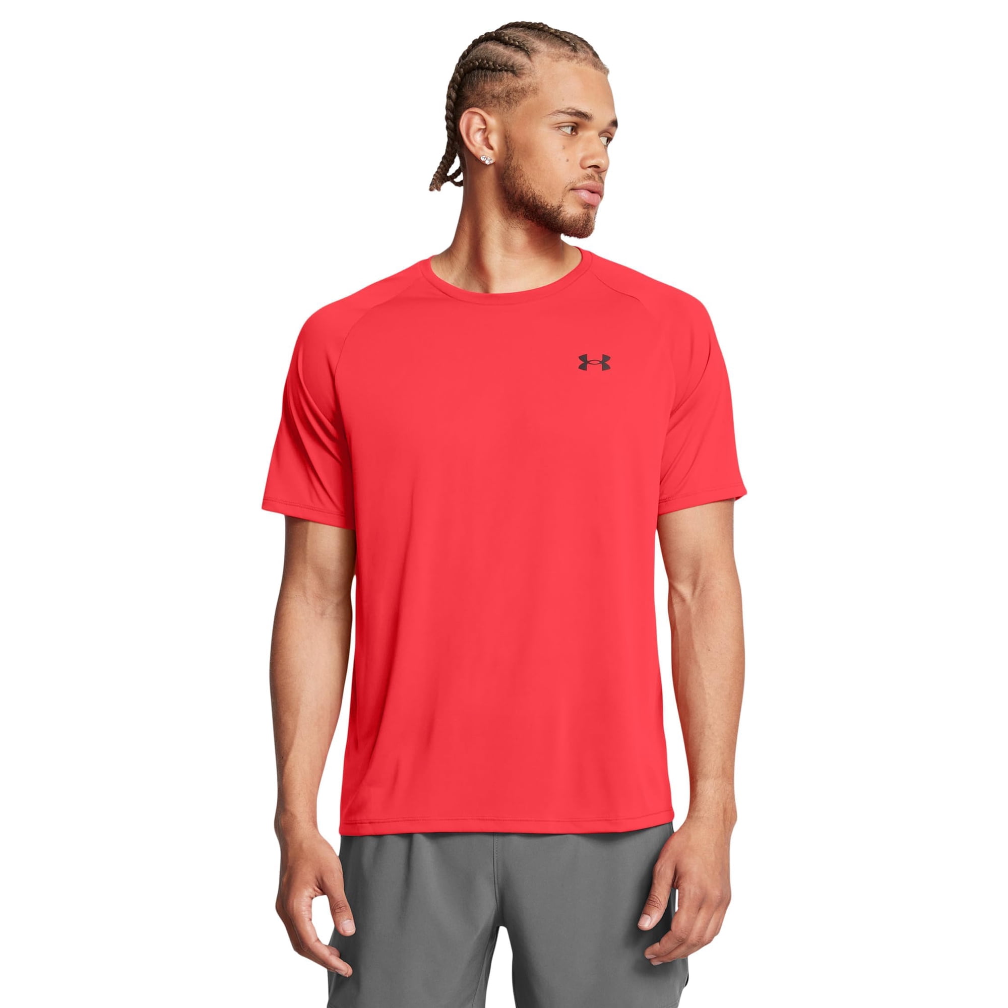 Camiseta Under Armour Tech 2.0 De Manga Corta (713) Racer Para Hombre, Rojo/negro