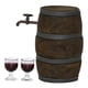 thumbnail image 1 of Escala 1:12 Casa De Mu?ecas En Miniatura Barril De Vino Modelo 1 Barril 2 Copa De Vino Tinto, 1 of 5