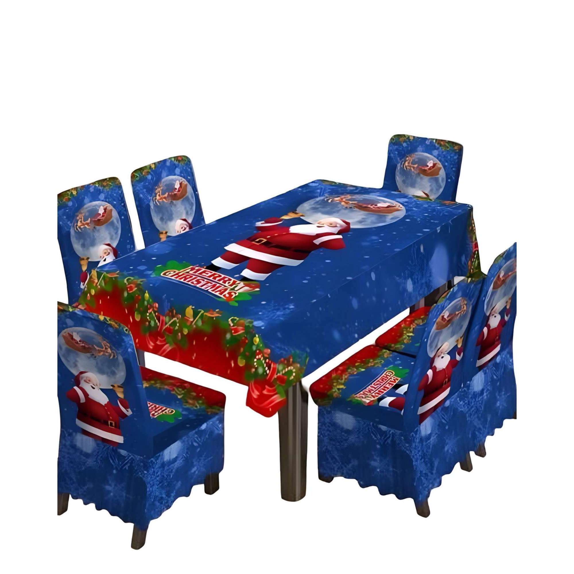 Rouss - Set De Mantel Mas 6 Fundas De Sillas Navidad 04