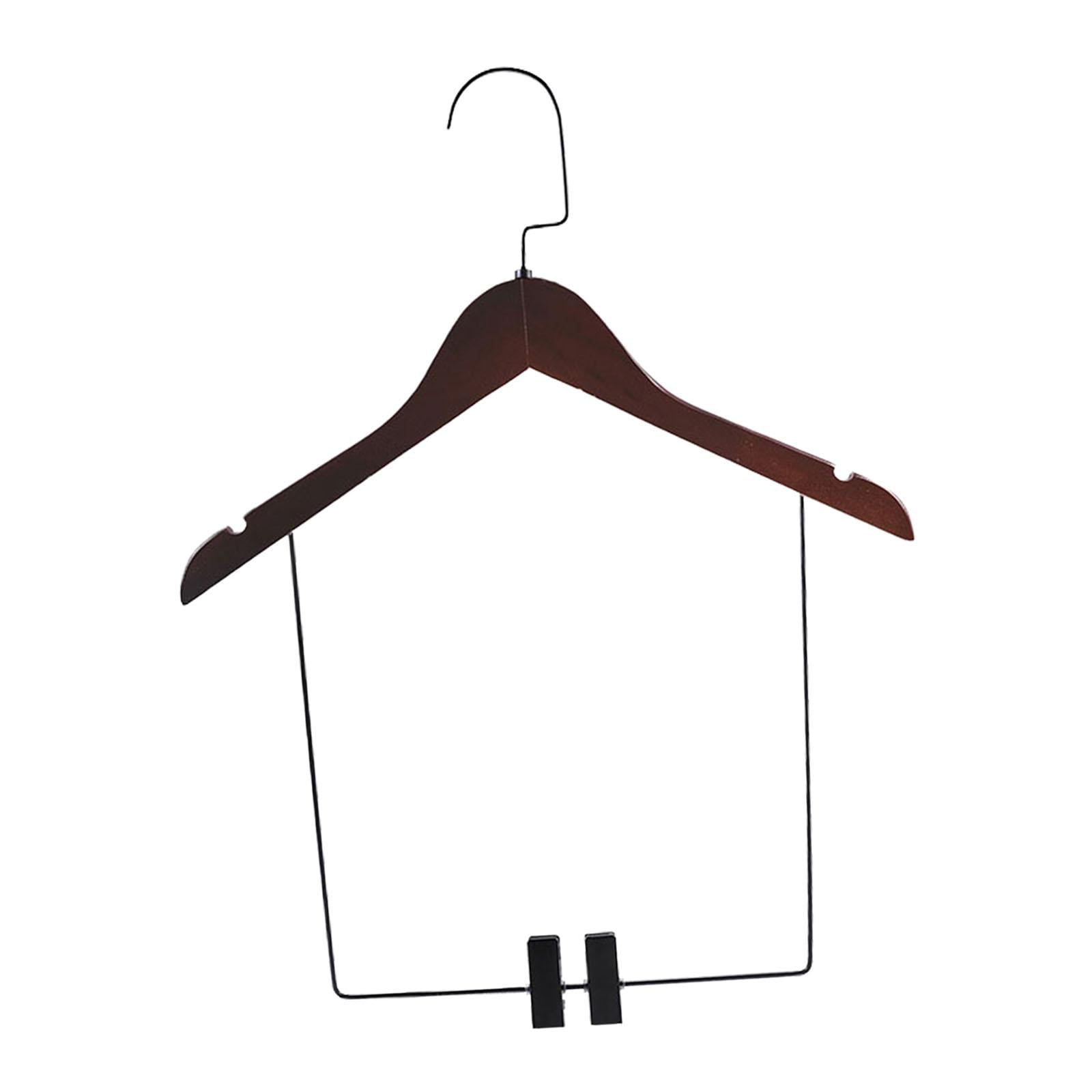 Magideal - Compre Perchas De Madera Para Ropa, Organizadores De Armarios, Perchas Para Pantalones De Baño, Perchas Para Chaquetas Para Vestidos, Abrigos Y Pantal 38cmx26cm