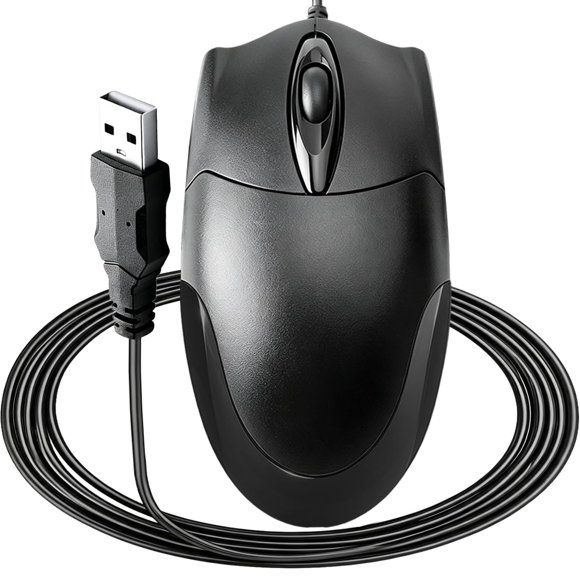 Ratón USB TvvTvvT 1200 DPI con cable 3 botones 1,5 m