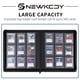 thumbnail image 3 of Carpeta para cartas Snewkcdy con top loader, 360 cartas, cuero PU, 3 of 8