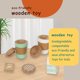 thumbnail image 3 of Taza de café Pretend Play WOODENFUN para niños de 2 a 6 años, 3 of 6