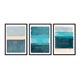 thumbnail image 1 of Set de Cuadros Abstracto Mar con Marco Negro 50x40 CM, 1 of 1