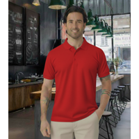 T-World - Polera Piqué Manga Corta Premium 60/40 Ideal Para Bordar Rojo